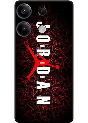 Силіконовий чохол бампер для huawei honor x6a з малюнком air jordan