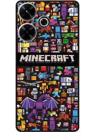 Силіконовий чохол бампер для tecno spark 10 з картинкою майнкрафт minecraft