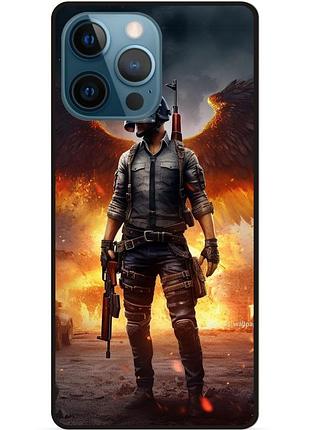 Силиконовый чехол бампер для iphone 12 pro max пабг puвg