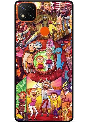 Силіконовий чохол бампер для oppo a15 з малюнком rick and morty рік і морті