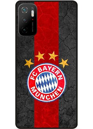 Чехол силиконовый бампер для xiaomi poco m3 pro с рисунком бавария мюнхен bayern