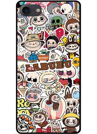 Силіконовий бампер чохол для iphone se 2 2020 з малюнком лабубу labubu