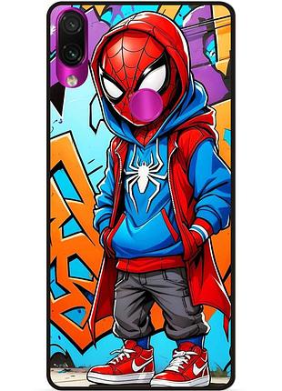Чехол силиконовый бампер для huawei honor 8x с рисунком spider man marvel человек паук