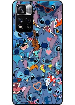 Силиконовый бампер чехол для xiaomi redmi 10 с картинкой стич stitch