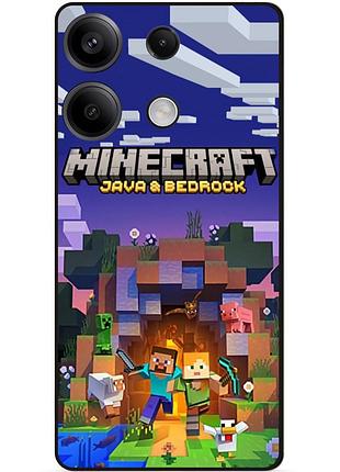 Силиконовый бампер чехол для huawei honor x8a с картинкой майнкрафт minecraft