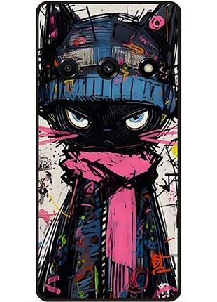 Силіконовий бампер чохол для zte nubia focus 5g з малюнком кот аниме marvel