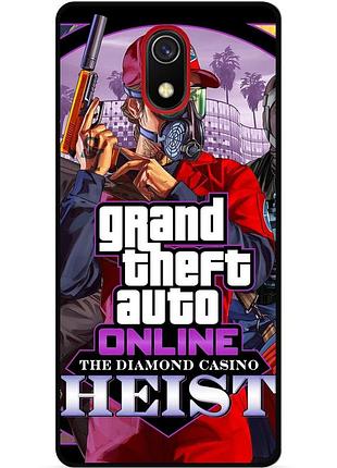 Силіконовий бампер чохол для samsung j4 j4 plus з малюнком gta гта
