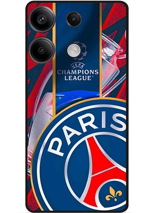 Чехол силиконовый бампер для huawei honor x8a с рисунком псж psg