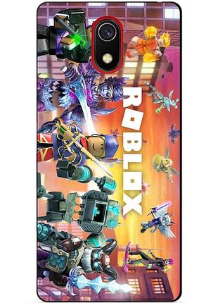 Силіконовий чохол бампер для samsung j5 j530 з картинкою роблокс roblox