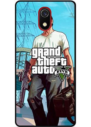 Силіконовий бампер чохол для samsung j7 j730 з малюнком gta гта