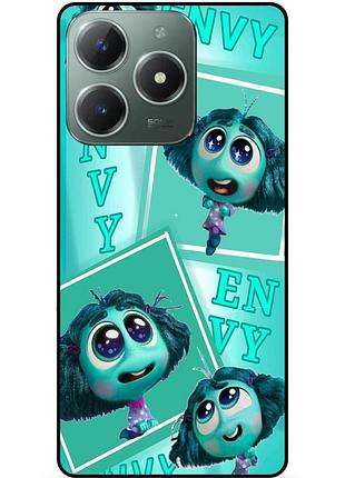 Чехол силиконовый бампер для tecno spark 20 pro с рисунком головоломка envy
