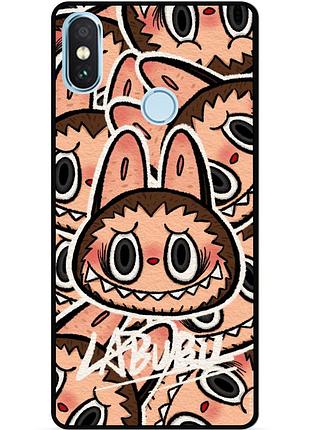 Силиконовый чехол бампер для xiaomi mi 8 с рисунком labubu лабубу