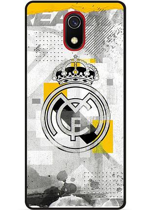 Чехол силиконовый бампер для samsung j6 plus с рисунком real madrid реал мадрид