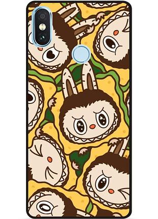 Силіконовий бампер чохол для xiaomi redmi note 6 pro з малюнком лабубу labubu