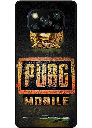 Силіконовий чохол бампер для xiaomi poco x3 з малюнком пабг pubg