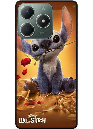 Силиконовый чехол бампер для infinix hot 40i (x6528b) stitch лило и стич