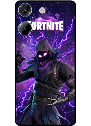 Силиконовый чехол бампер для tecno camon 20 pro с картинкой fortnite фортнайт