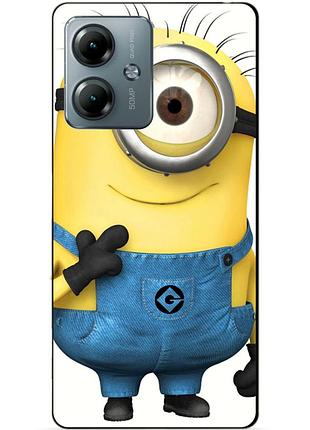 Силіконовий чохол бампер для motorola moto g54 power з малюнком міньйон кевін minion