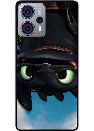 Силіконовий чохол бампер для motorola moto g23 з малюнком как приручить дракона