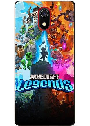 Силіконовий чохол бампер для samsung j8 j810 гра майнкрафт minecraft