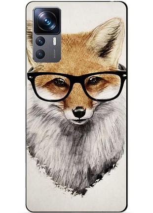 Силіконовий чохол бампер для xiaomi 12t з малюнком лиса