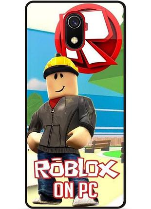 Силіконовий чохол бампер для samsung j8 j810 з картинкою роблокс roblox