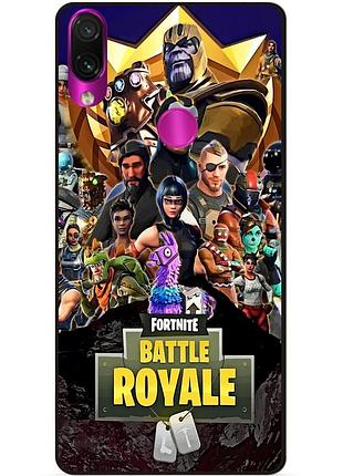 Силиконовый бампер чехол для huawei p smart z с рисунком фортнайт fortnite