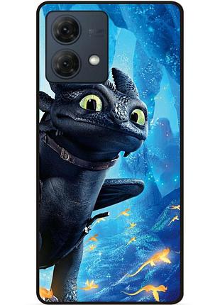 Силіконовий чохол бампер для motorola moto g84 з малюнком как приручить дракона