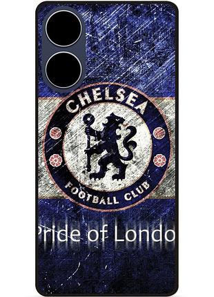 Чехол силиконовый бампер для oppo a17 с рисунком челси chelsea