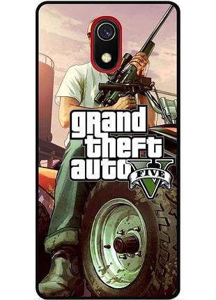 Силіконовий бампер чохол для samsung j8 j810 з малюнком gta гта