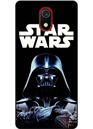 Силиконовый бампер чехол для samsung j4 j4 plus с рисунком star wars звездные войны дарт вейдер