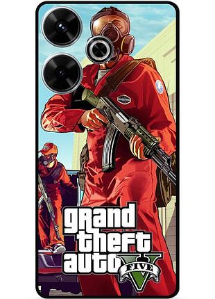 Силиконовый чехол бампер для infinix hot 30 play с картинкой гта gta