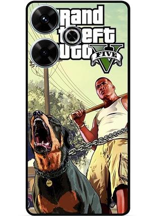 Чехол силиконовый бампер для infinix hot 30 (x6831) с картинкой гта gta