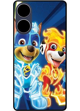 Силиконовый чехол для oppo a17 с рисунком щенячий патруль