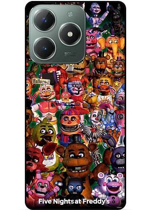 Силиконовый бампер чехол для infinix smart 8 plus (x6526) с рисунком аниматроники freddy фредди
