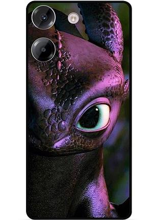 Силиконовый чехол для zte blade a54 с картинкой как приручить дракона dragon