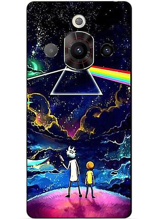 Чехол силиконовый бампер для zte nubia focus pro с рисунком рик и морти rick and morty