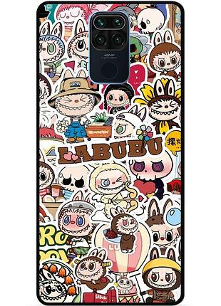 Силиконовый чехол бампер для xiaomi redmi note 9 с картинкой лабубу labubu