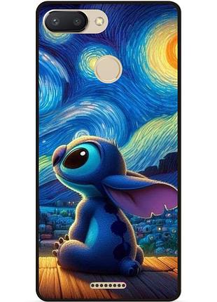 Силиконовый бампер чехол для xiaomi redmi 6 stitch лило и стич
