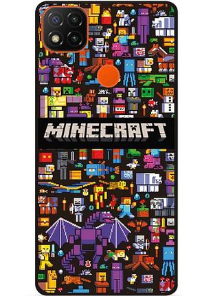 Силиконовый чехол бампер для infinix smart 6 с картинкой майнкрафт minecraft