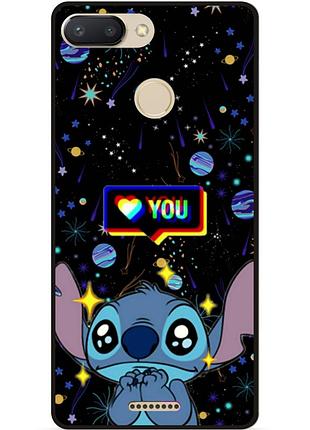 Силиконовый бампер чехол для xiaomi redmi 6 лило и стич stitch