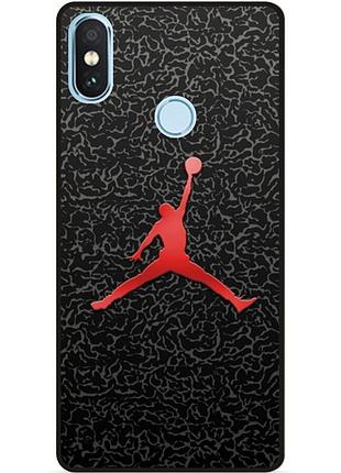 Силіконовий чохол бампер для xiaomi mi 8 з малюнком jordan джордан