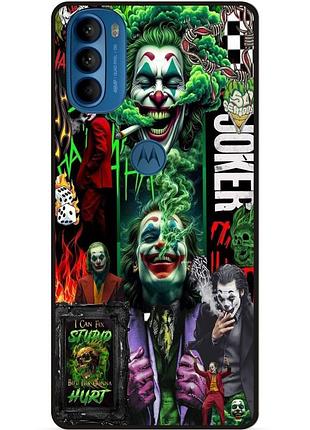 Силіконовий чохол бампер для motorola moto g31 з малюнком joker джокер харли квинн