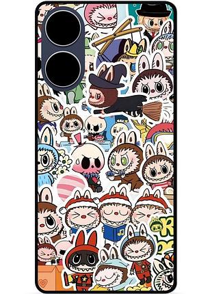 Силиконовый чехол бампер для oppo a98 лабубу labubu