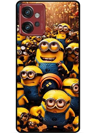 Силиконовый бампер чехол для motorola moto g32 с картинкой minion миньоны