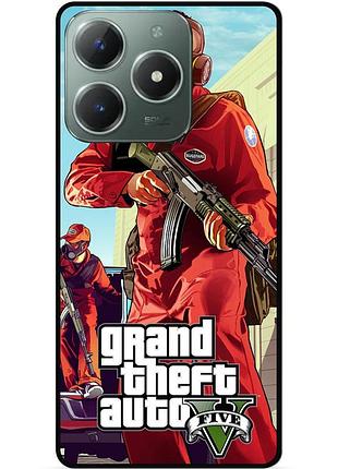 Силіконовий бампер чохол для tecno spark 20 pro з малюнком gta гта