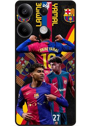 Чехол силиконовый бампер для huawei honor x6a с рисунком ламин ямаль lamine yamal barcelona