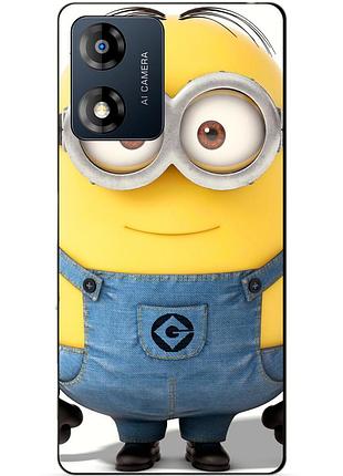 Силіконовий чохол бампер для motorola moto e14 з малюнком міньйон стюарт minion