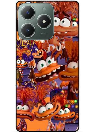 Чехол силиконовый бампер для tecno spark 20 pro с рисунком головоломка тревожность