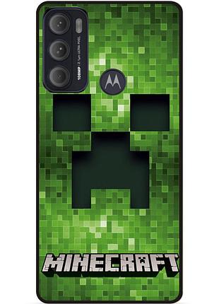 Силіконовий чохол бампер для motorola moto g60 гра minecraft майнкрафт